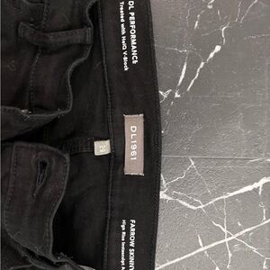DL black destroyed denim